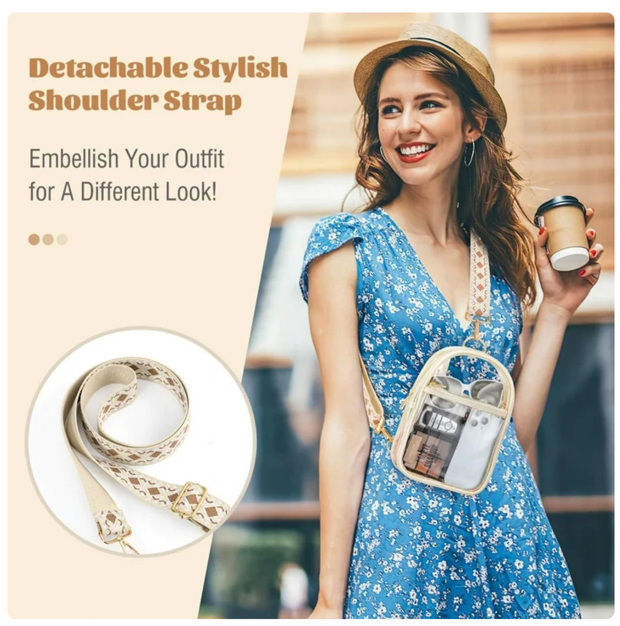 Clear Crossbody bag
