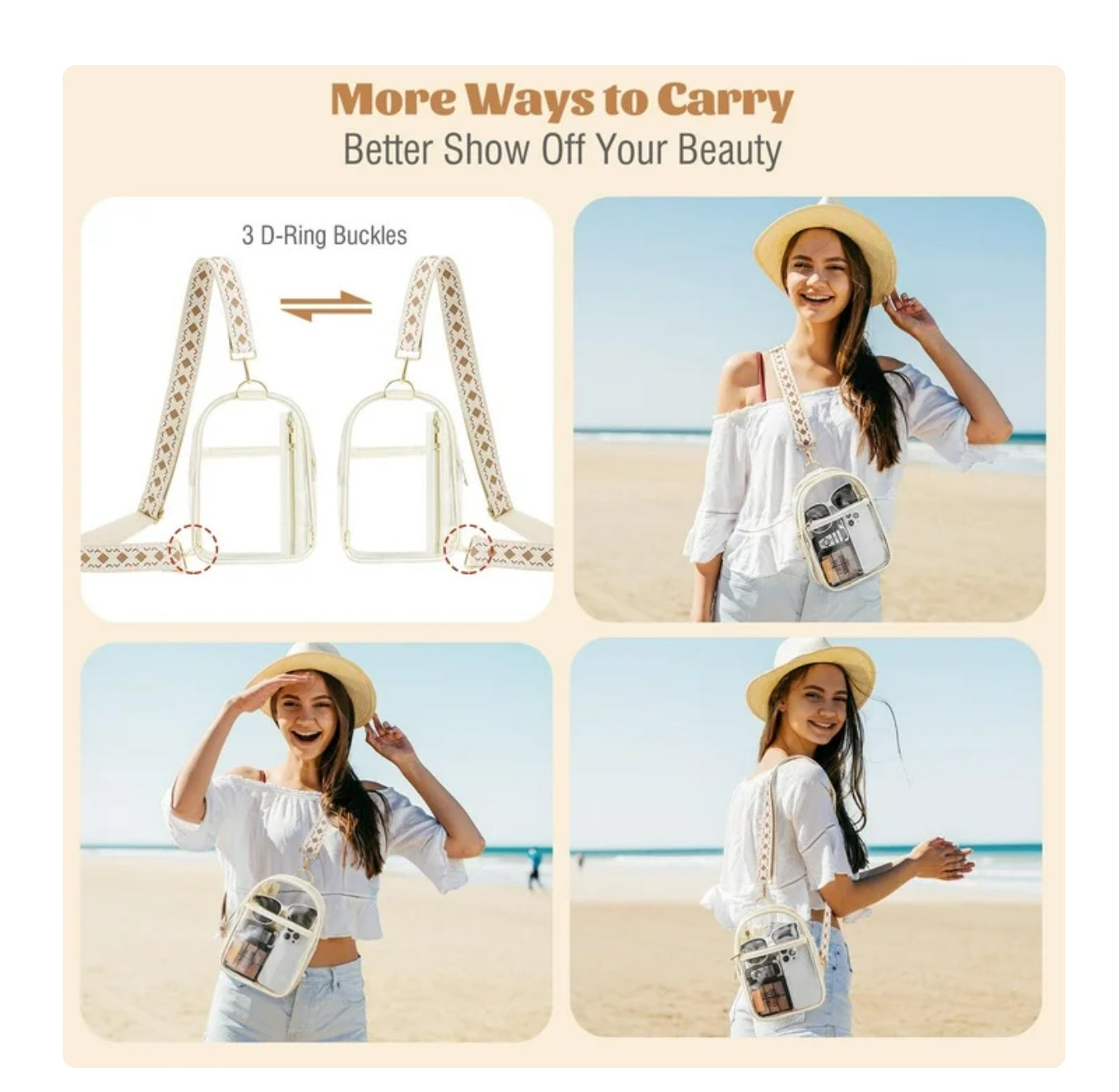 Clear Crossbody bag