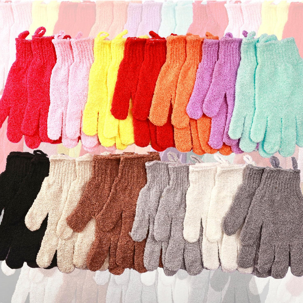 Exfoliating gloves