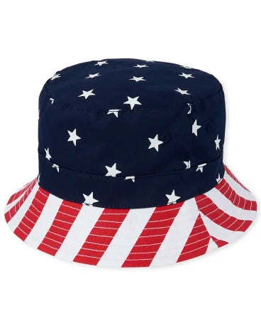 New- Stars and Stripes Bucket Hat-Twinnin