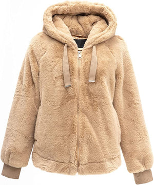 Faux Fur Fleece Coat