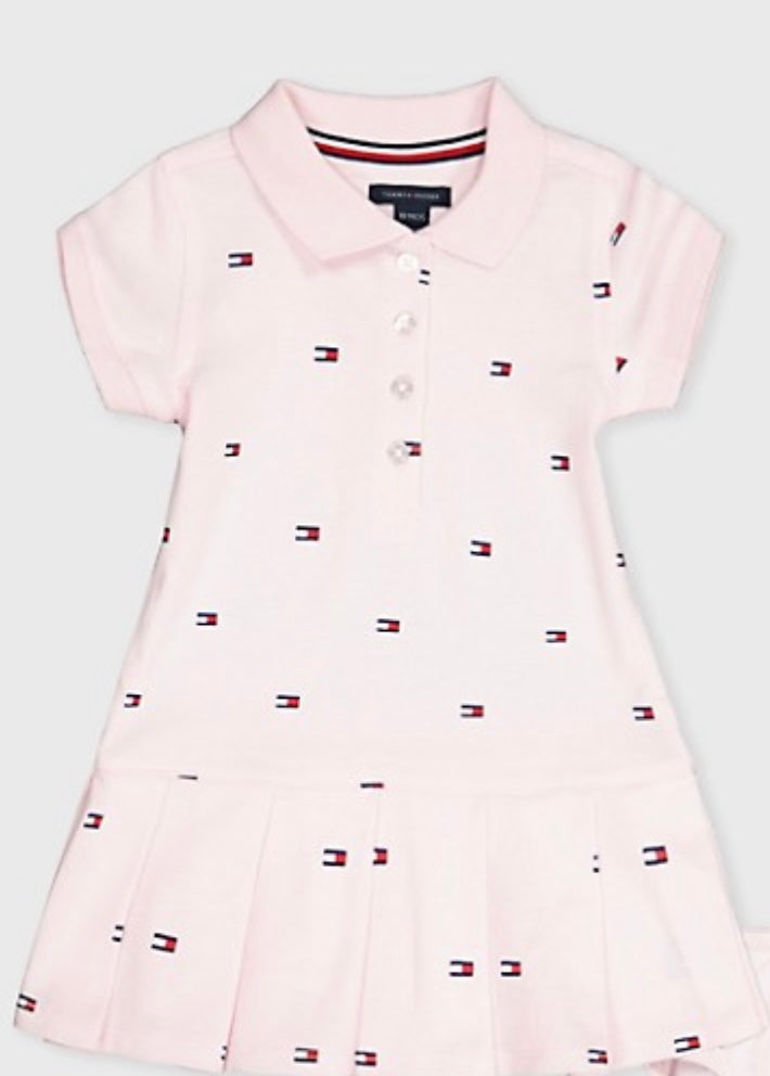 Brand Flag print dress