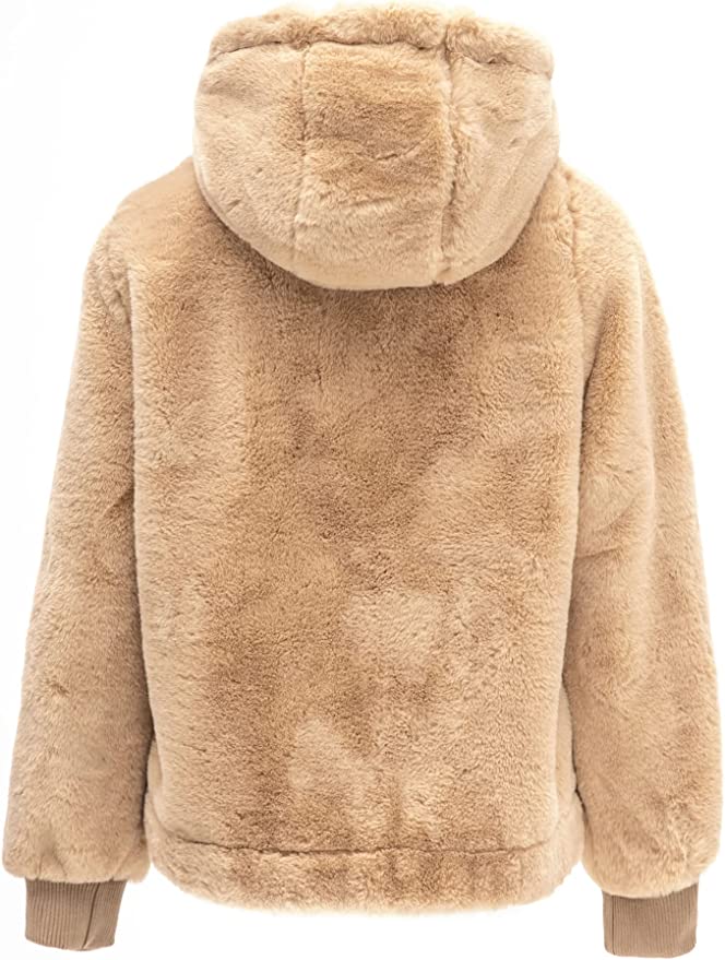 Faux Fur Fleece Coat